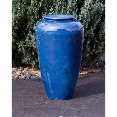 Closed Top FNT3631 Ceramic Vase Complete Fountain Kit Vase Fountain Blue Thumb